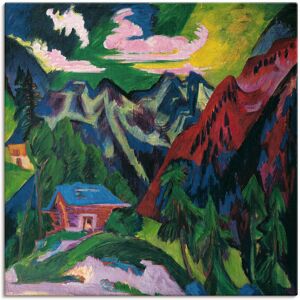 Artland Leinwandbild »Die Klosterser Berge. Um 1923«, Berge & Alpenbilder, (1... grün Größe