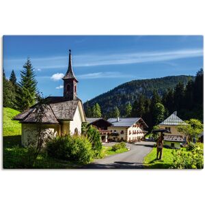 Artland Leinwandbild »Hirschbichl im Berchtesgadener Land«, Gebäude, (1 St.),... grün Größe