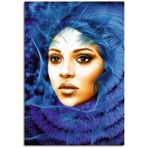 Artland Leinwandbild »Die blaue Kapuze«, Bilder von Frauen, (1 St.), auf... blau Größe
