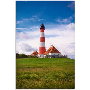 Artland Wandbild »Westerhever Leuchtturm«, Gebäude, (1 St.), als Alubild,... bunt Größe