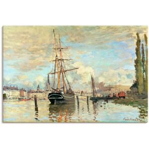 Artland Wandbild »Die Seine in Rouen. 1874.«, Boote & Schiffe, (1 St.), als... naturfarben Größe