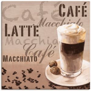 Artland Wandbild »Kaffee - Latte Macchiato«, Getränke, (1 St.), als... naturfarben Größe