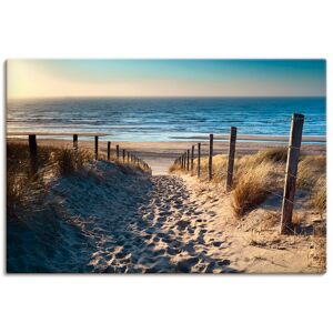 Artland Wandbild »Weg zum Nordseestrand Sonnenuntergang«, Strand, (1 St.),... naturfarben Größe