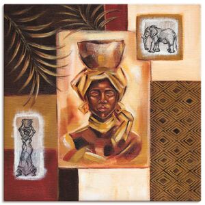 Artland Leinwandbild »Aus Afrika I«, Frau, (1 St.), auf Keilrahmen gespannt braun Größe