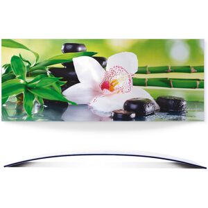 Artland Wandbild »Spa Steine Bambus Zweige Orchidee«, Zen, (1 St.), 3D Optik... grün Größe