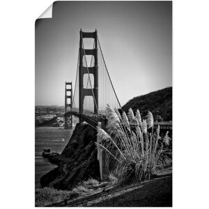 Artland Wandbild »San Francisco Golden Gate Bridge«, Amerika, (1 St.), als... schwarz Größe