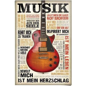 Reinders! Poster »Musik ist Leidenschaft«, (1 St.) braun Größe