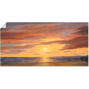 Artland Wandbild »Sonne am Strand«, Strand, (1 St.), als Alubild,... braun Größe
