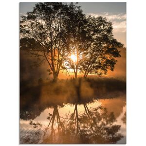 Artland Glasbild »Früh morgens, wenn der Tag erwacht«, Gewässer, (1 St.), in... naturfarben Größe