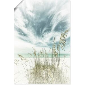 Artland Wandbild »Himmlische Stille am Strand Vintage«, Strandbilder, (1... weiss Größe