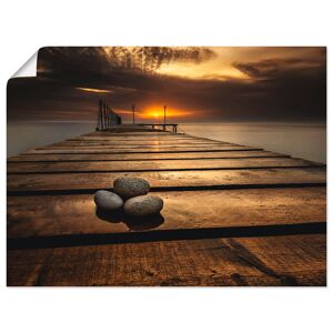 Artland Wandbild »Sonnenaufgang am Schwarzen Meer«, Sonnenaufgang &... braun Größe