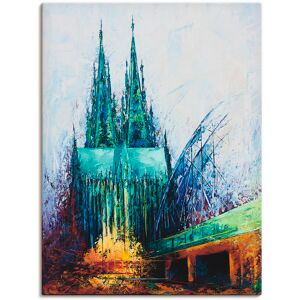 Artland Wandbild »Kölner Dom«, Deutschland, (1 St.), als Leinwandbild, Poster... blau Größe