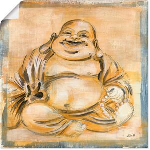 Artland Wandbild »Fröhlicher Buddha I«, Religion, (1 St.), als Leinwandbild,... naturfarben Größe