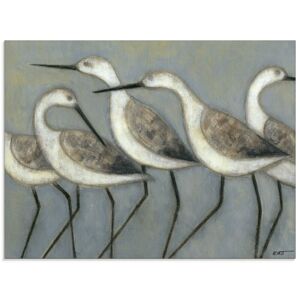Artland Glasbild »Küstenvögel I«, Vögel, (1 St.), in verschiedenen Grössen grau Größe