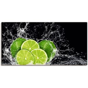 Artland Wandbild »Limone mit Spritzwasser«, Obst Bilder, (1 St.), als... grün Größe