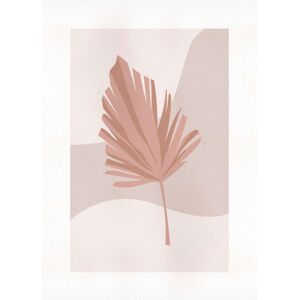 Komar Wandbild »Minimalist Leaf Lover«, (1 St.), Deutsches Premium-Poster... rosa Größe