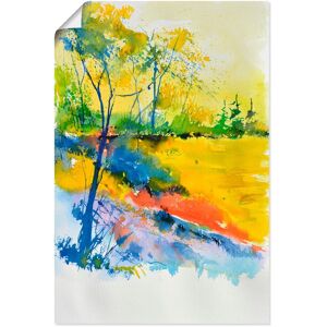 Artland Wandbild »Landschaft im Sonnenlicht«, Wald, (1 St.), als Alubild,... gelb Größe