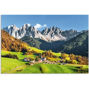 Artland Wandbild »Alpen Berge Santa Maddalena«, Berge & Alpenbilder, (1 St.),... grün Größe