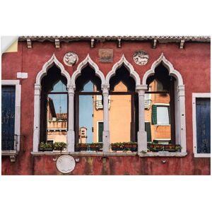 Artland Wandbild »Historische Gebäude Altstadt von Venedig«, Fenster & Türen,... rot Größe