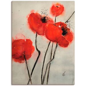 Artland Wandbild »Roter Mohn«, Blumen, (1 St.), als Leinwandbild, Poster in... rot Größe