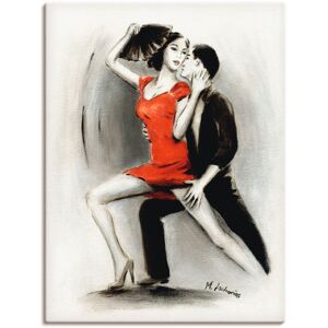 Artland Wandbild »Leidenschaftliches Tanzpaar«, Menschen, (1 St.), als... rot Größe