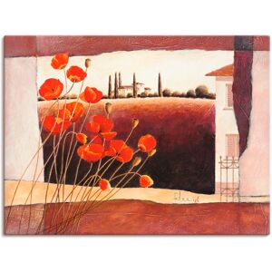 Artland Wandbild »Stillleben mit Sonnenblumen«, Blumen, (1 St.), als... rot Größe