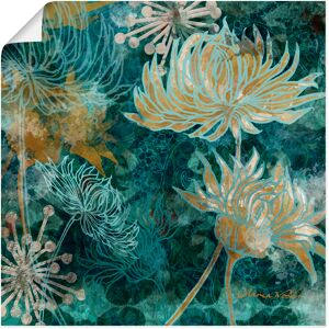 Artland Wandbild »Blaue Chrysanthemen I«, Blumen, (1 St.), als Alubild,... bunt Größe