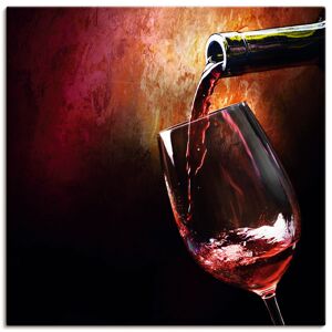 Artland Wandbild »Wein - Rotwein«, Getränke, (1 St.), als Alubild,... rot Größe