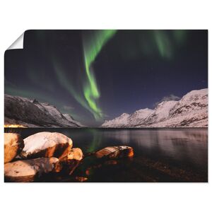Artland Wandbild »Nordlicht Norwegen II«, Himmel, (1 St.), als Alubild,... grün Größe