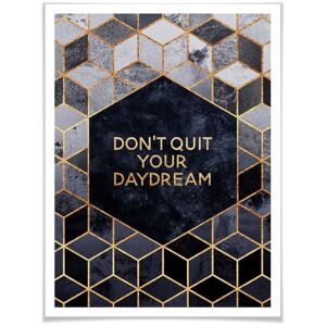Wall-Art Poster »Don´t Quit Daydream«, Schriftzug, (1 St.), Poster ohne... bunt Größe