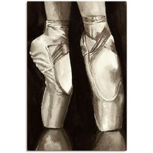 Artland Wandbild »Balletschuhe II«, Sport, (1 St.), als Leinwandbild, Poster... schwarz Größe