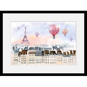 queence Bild »Heissluftballon«, Städte, Paris, gerahmt, Heissluftballon, Stadt bunt Größe