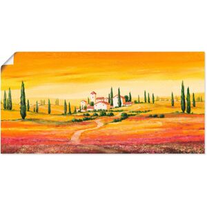 Artland Wandbild »Traumhafte toskanische Landschaft«, Europa, (1 St.), als... orange Größe