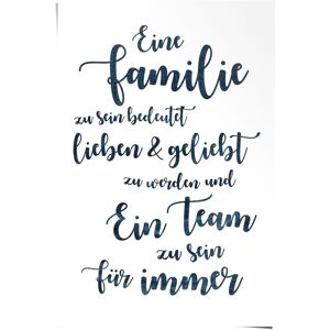 Reinders! Poster »Eine Familie, ein Team«, (1 St.) weiss Größe