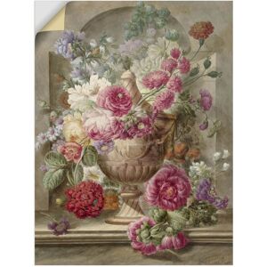 Artland Wandbild »Vase mit Blumen.«, Arrangements, (1 St.), als Leinwandbild,... pink Größe