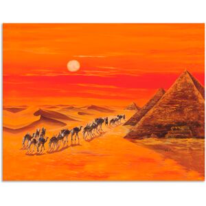 Artland Wandbild »Karawane II«, Afrika, (1 St.), als Alubild, Outdoorbild,... orange Größe