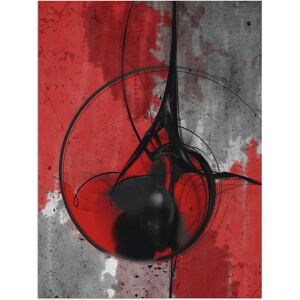 Artland Wandbild »Abstrakt in rot und schwarz«, Gegenstandslos, (1 St.), als... rot Größe