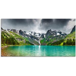Artland Glasbild »Bergsee«, Berge, (1 St.), in verschiedenen Grössen grün Größe