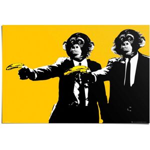 Reinders! Poster »Monkey Bananas«, (1 St.) schwarz Größe