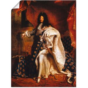Artland Wandbild »Ludwig XIV. von Frankreich, 1701«, Menschen, (1 St.), als... rot Größe