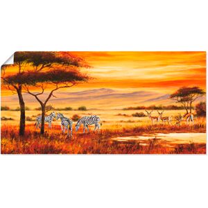 Artland Wandbild »Afrikanische Landschaft I«, Afrika, (1 St.), als... braun Größe