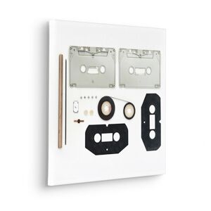 Komar Leinwandbild »Assembly Instructions Cassette«, (1 St.), 40x40 cm... schwarz/weiss/braun Größe