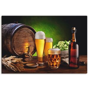 Artland Wandbild »Bier Stillleben«, Getränke, (1 St.), als Alubild,... braun Größe