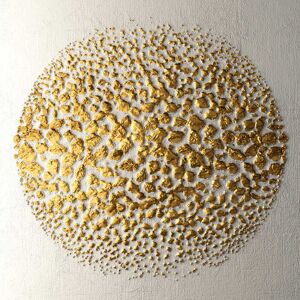 Leonique Leinwandbild »Golden Ball«, Abstrakt, (1 St.), Akustikbild mit sehr... natur Größe