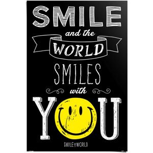 Reinders! Poster »Smiley world smiles with you«, (1 St.) schwarz Größe