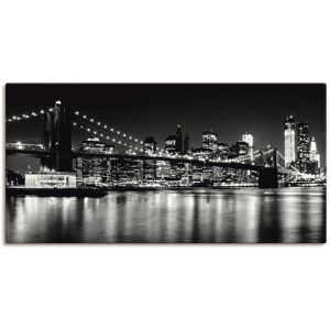 Artland Wandbild »Nächtliche Skyline Manhattan I«, Amerika, (1 St.), als... schwarz Größe