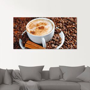 Artland Glasbild »Cappuccino - Kaffee«, Getränke, (1 St.), in verschiedenen... braun Größe