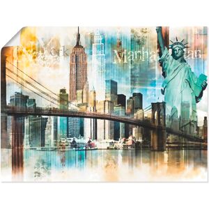 Artland Wandbild »New York Skyline Collage IV«, Amerika, (1 St.), als... naturfarben Größe