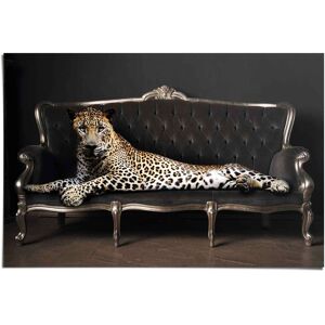 Reinders! Poster »Leopard Chic Panther - Liegend - Luxus - Relax«, (1 St.) schwarz Größe