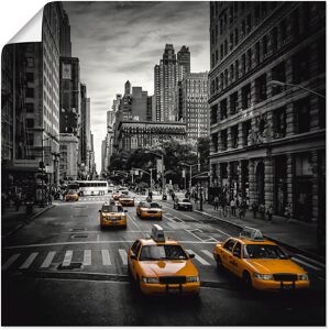 Artland Wandbild »New York City Verkehr 5th Avenue«, Amerika, (1 St.), als... schwarz Größe